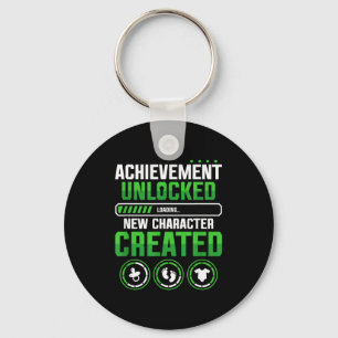 New Character D Gamer Pregnancy Announcement  Key Ring