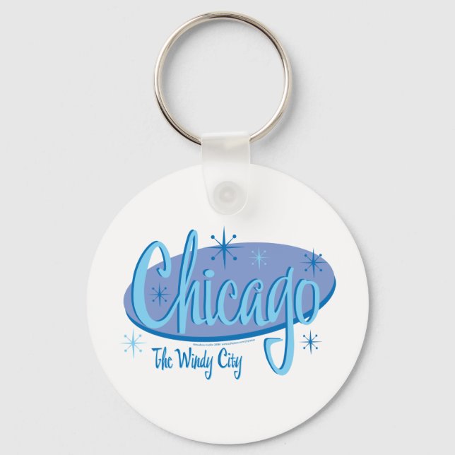 NEW-Chicago-Retro Key Ring (Front)