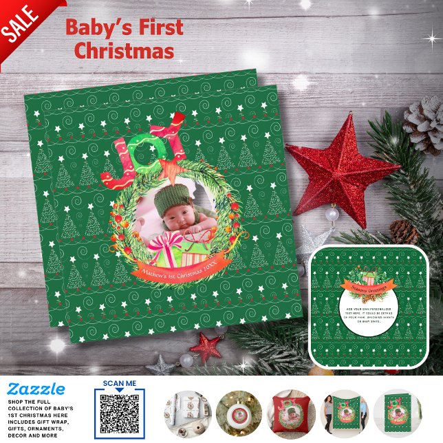 NEW Christmas Baby Photo Announcement Year Review (Creator Uploaded)
