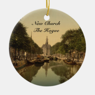 New Church, The Hague, Netherlands Ceramic Tree Decoration