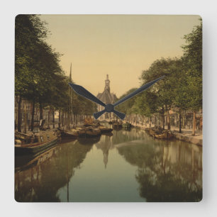 New Church, The Hague, Netherlands Square Wall Clock