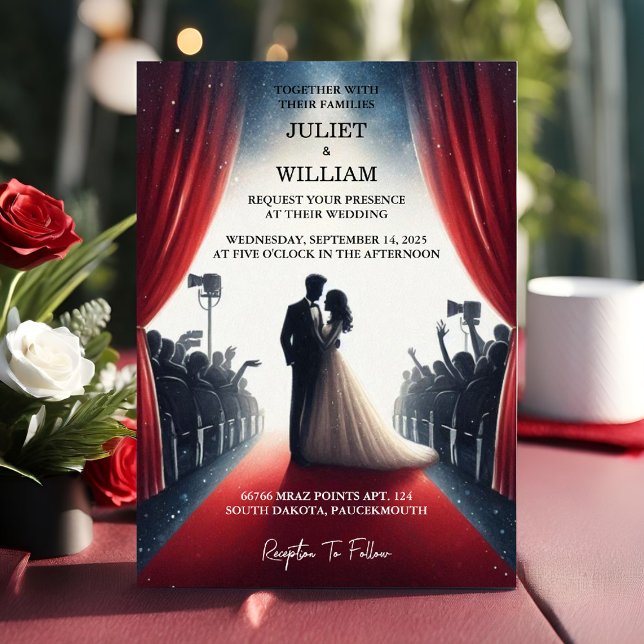 New Cinema Retro Movie Ticket Most Popular Wedding Invitation (Creator Uploaded)