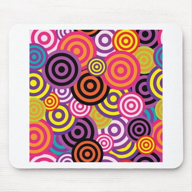 New Circle Abstract art Mouse Mat (Front)