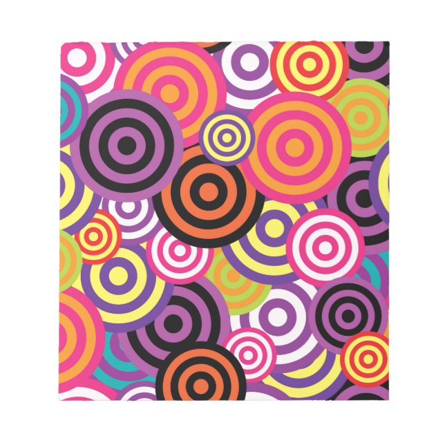 New Circle Abstract art Notepad (Front)