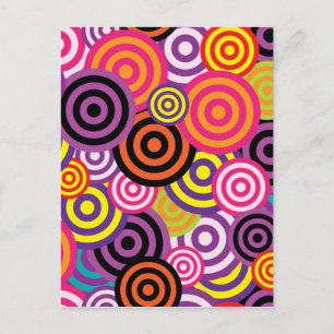 New Circle Abstract art Postcard