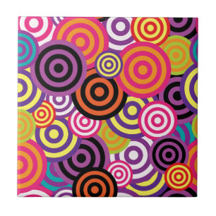 New Circle Abstract art Tile