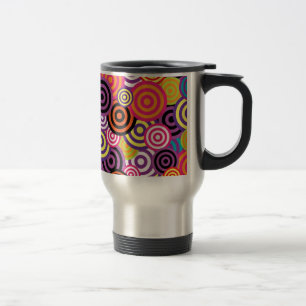 New Circle Abstract art Travel Mug