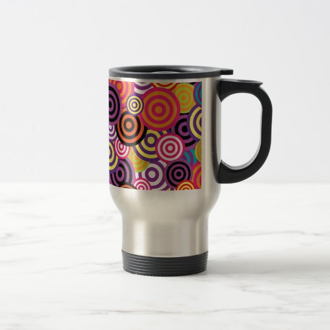 New Circle Abstract art Travel Mug (Right)