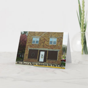 New City Address Funny Change of Address Card