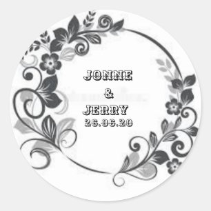 New Classic Round Sticker Design 