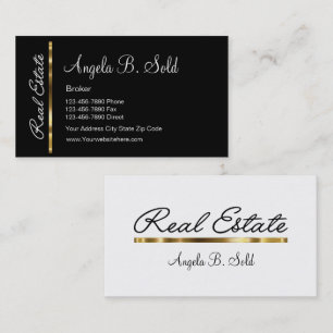 New Classy Real Estate Business Cards