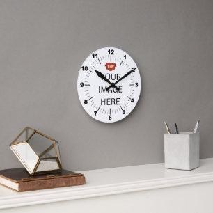 NEW! Clock - 8" Round Acrylic - Custom