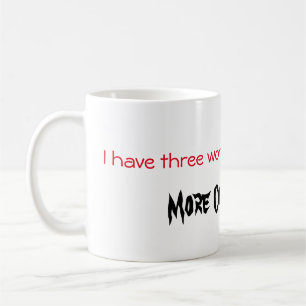 New Coffee Now in red and black text Coffee Mug