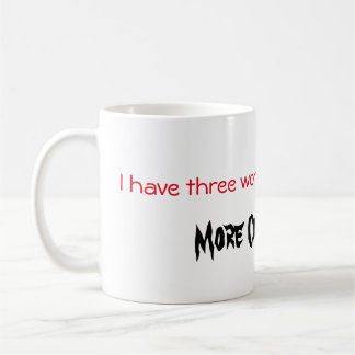 New Coffee Now in red and black text Mug