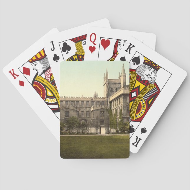 New College, Oxford, England Playing Cards (Back)