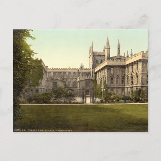 New College, Oxford, England Postcard (Front)