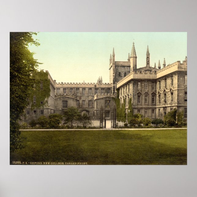 New College, Oxford, England Poster (Front)