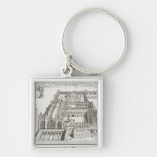 New College, Oxford, from 'Oxonia Illustrata', pub Key Ring