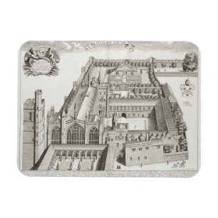 New College, Oxford, from 'Oxonia Illustrata', pub Magnet