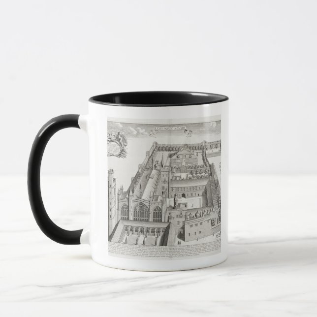 New College, Oxford, from 'Oxonia Illustrata', pub Mug (Left)