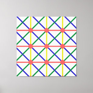 new colorful circle,square and rectangle,patterns canvas print