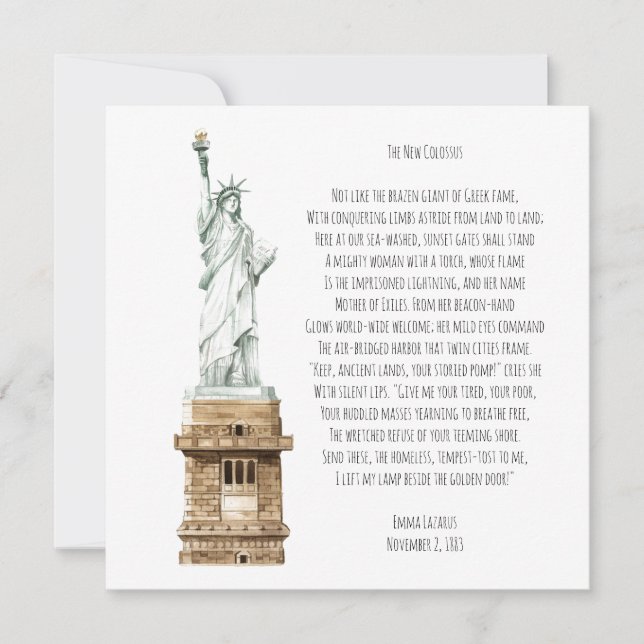 New Colossus Liberty Statue (Front)