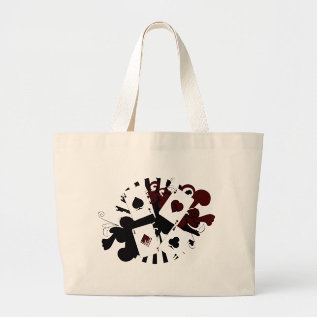 New colour Vintage Aces Large Tote Bag (Front)