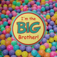 New! Colourful Big Brother Button