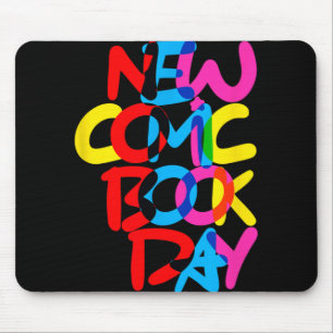 New Comic Book Day (overlap) Mouse Mat