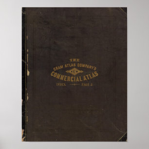 New commercial atlas, United States Poster