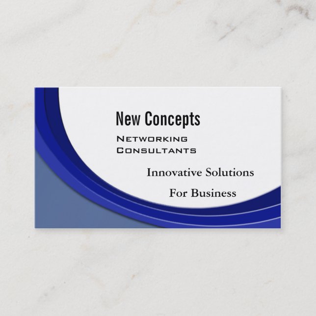 New Concepts, IT Consultants Business Card (Front)