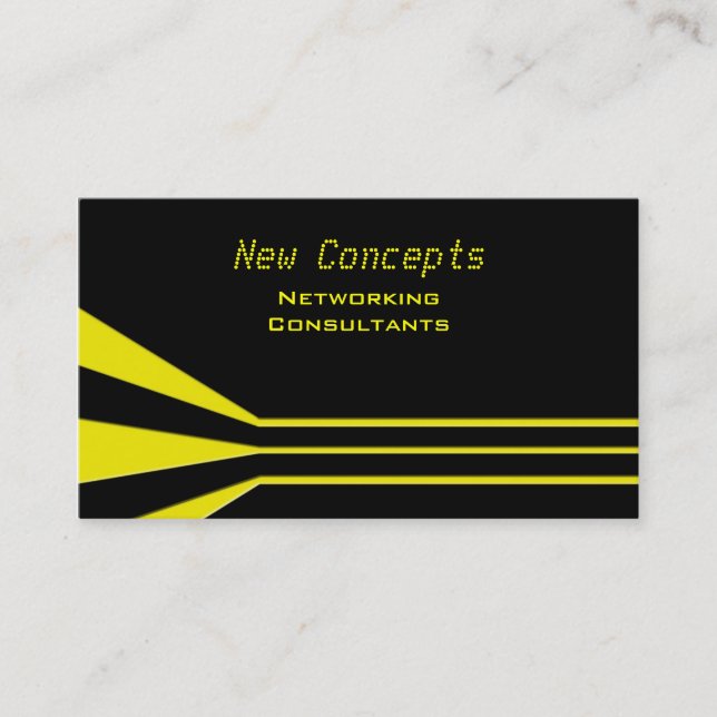 New Concepts, Networking Consultants Business Card (Front)