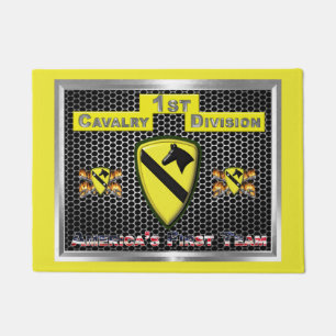New Cool  Design of 1st Cavalry Division Doormat