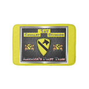 New Cool Redesigned 1st Cavalry Division Bath Mat