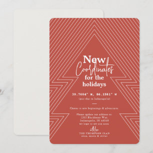 New Coordinates Rust Holiday Moving Announcement