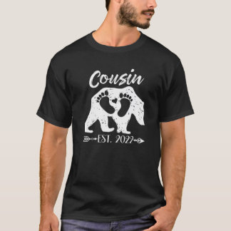 New Cousin Bear Est 2022 Baby Shower Announcement T-Shirt