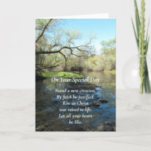 New Creation Adult Baptism Card
