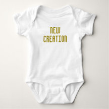 New Creation - Baby Boy Bodysuit Gold