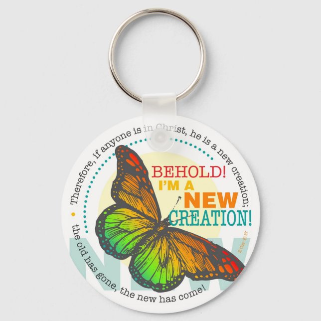 New Creation Butterfly Keychain (Front)