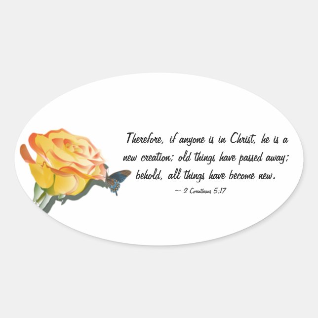 New Creation Oval Sticker (Front)