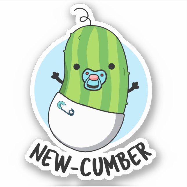 New-cumber Funny Veggie Cucumber Pun  (Front)