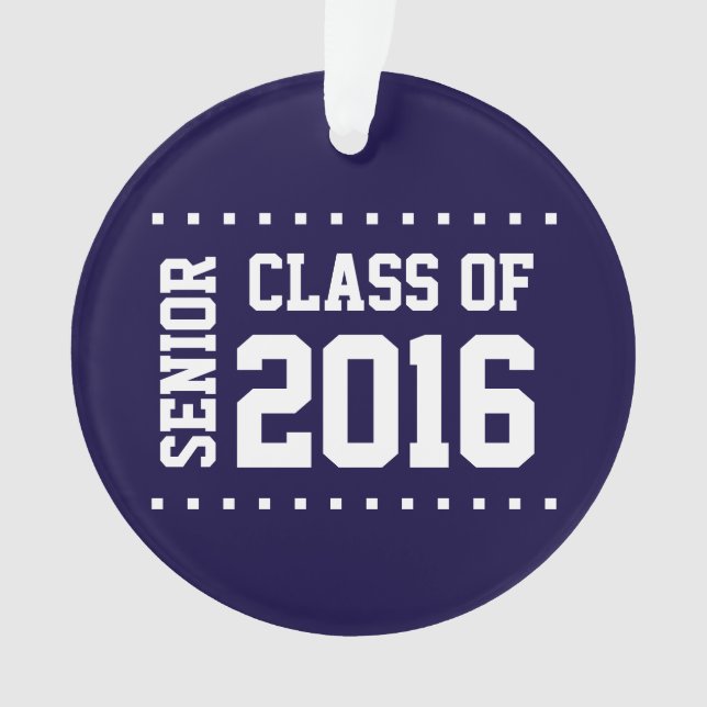 New Customisable Class of 2016 Ornament (Front)