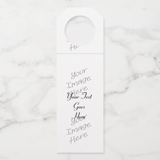 New Customisable Items Bottle Tag (Front)