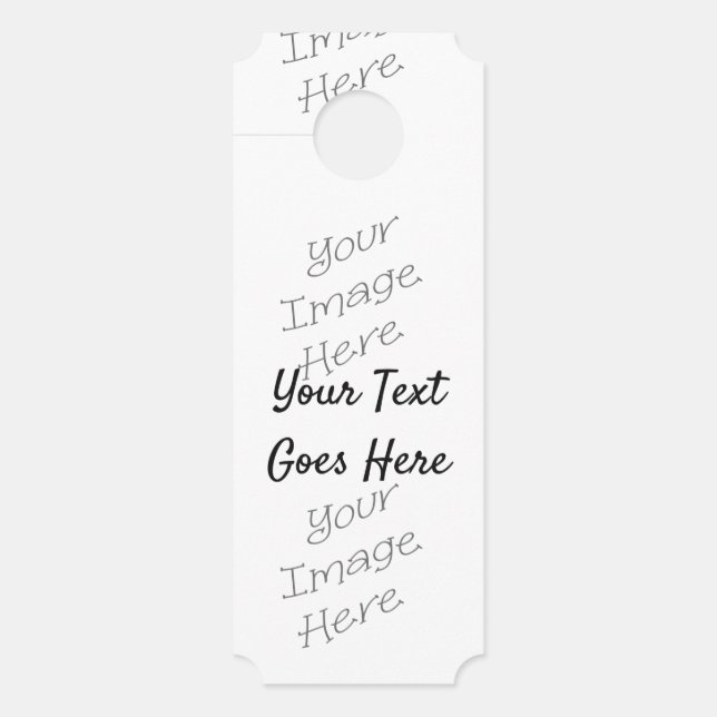 New Customisable Items Door Hanger (Front)