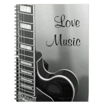 NEW Customisable Love Music Notebook