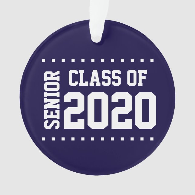 New Customizable Class of 2020 Ornament (Front)