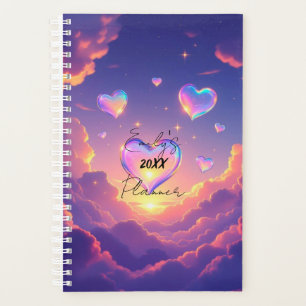 New Cute Purple Clouds Planner