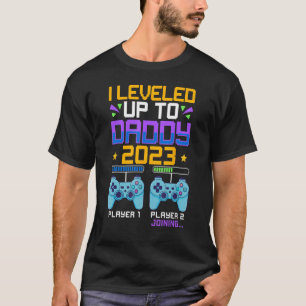 New Dad 2023 Gaming Dad with New Baby Gamer Daddy T-Shirt