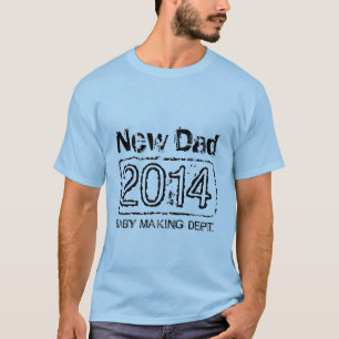New Dad 20XX t shirt for father   baby making dept