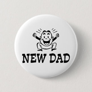 New Dad 6 Cm Round Badge